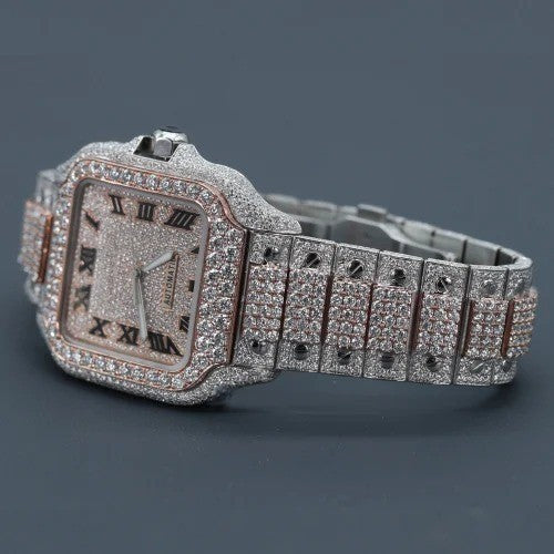 Cartier Moissanite Diamond AP Hip Hop Luxury Watch Gift for Groom