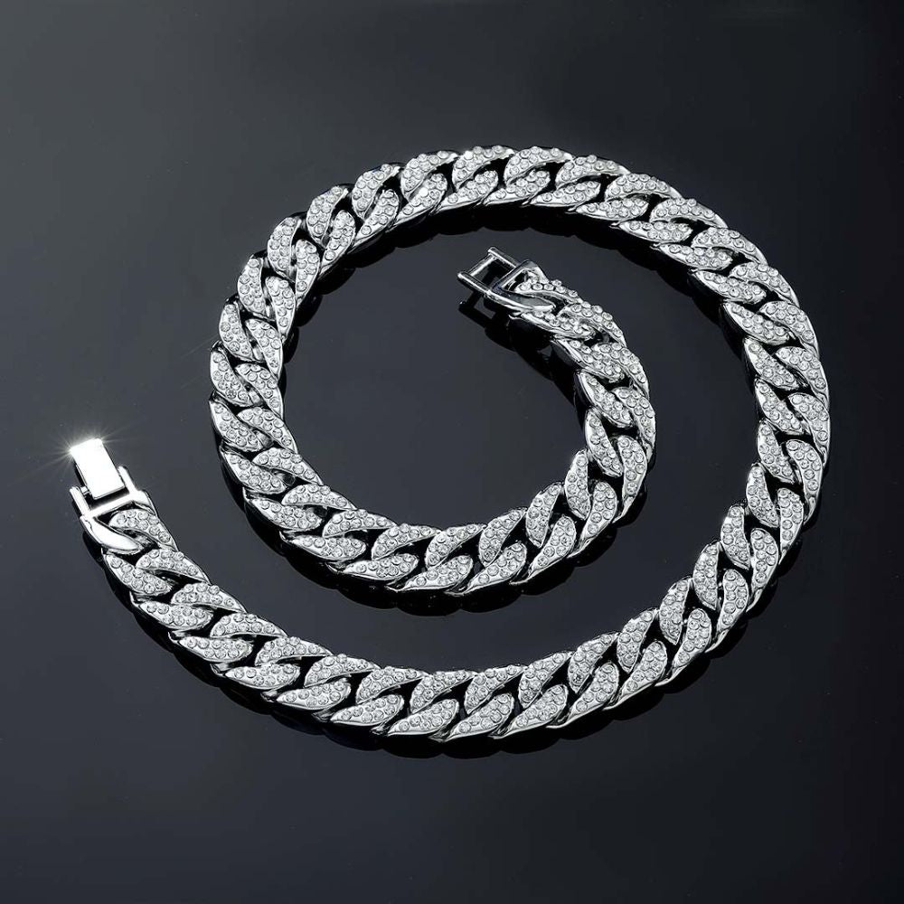 Round Cut Moissanite Iced Out 20 MM Hip Hop Chain