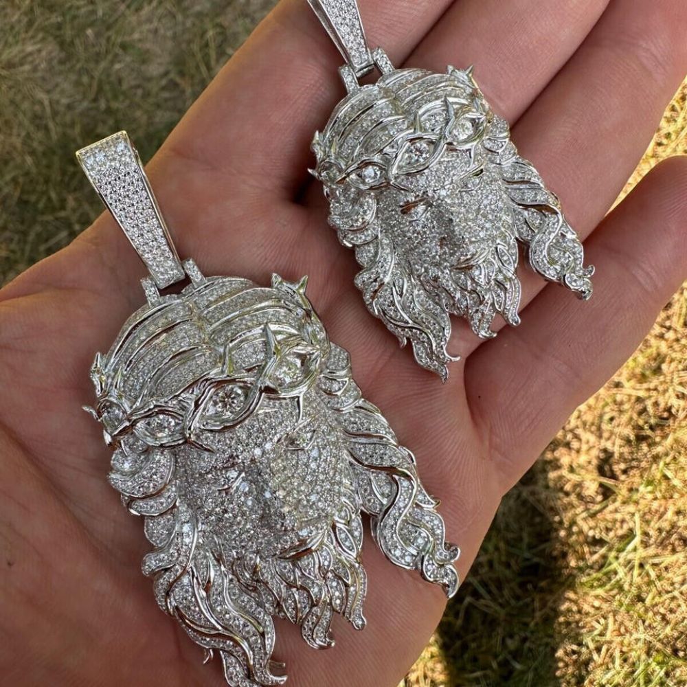 Moissanite Diamond Iced Out Jesus Hip Hop Pendant