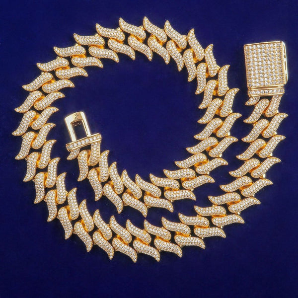 Round Cut Full Iced Out Lab Grown Diamond Hip Hop Chain