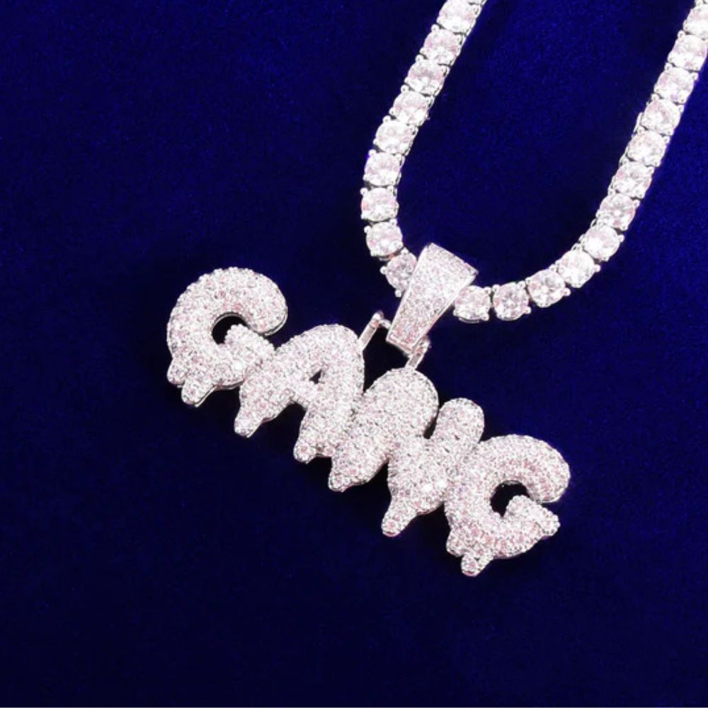 Round Cut Lab Grown Diamond Iced Out Hip Hop Pendant