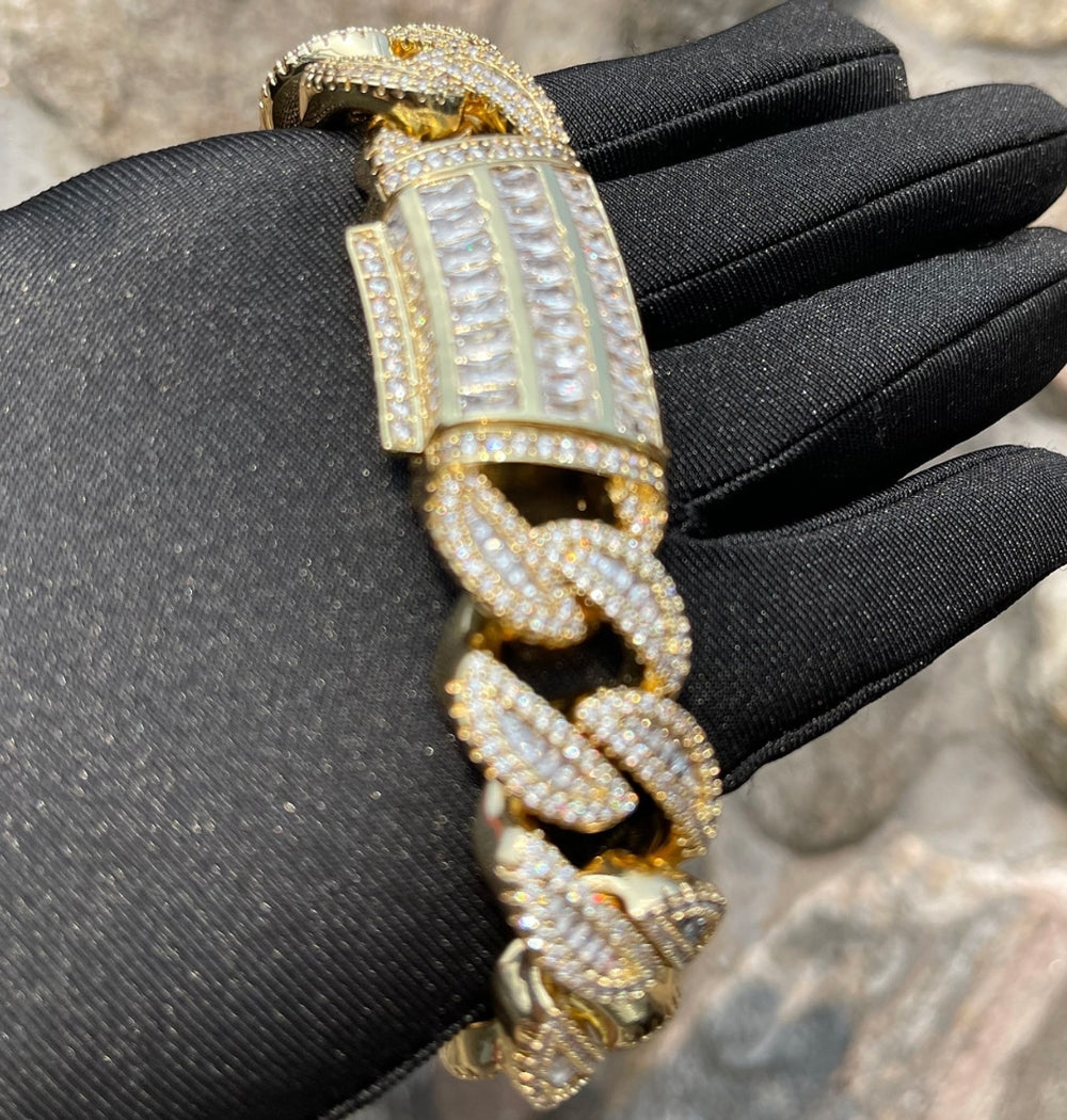 Colorless Moissanite Miami Iced Out Luxury Hip Hop Bracelet