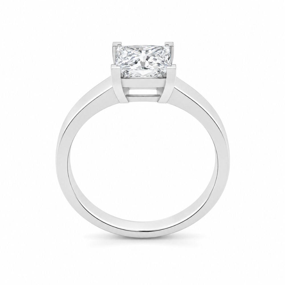 Princess Cut Lab Grown Diamond Solitaire Engagement Ring