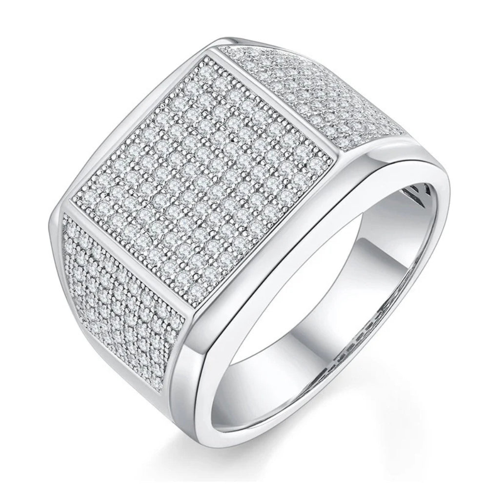 Round Cut Lab Grown Diamond Micro Pave Set Engagement Ring