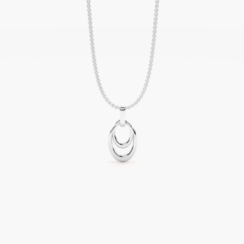 Round Brilliant Cut Pave Set Moissanite Pendant