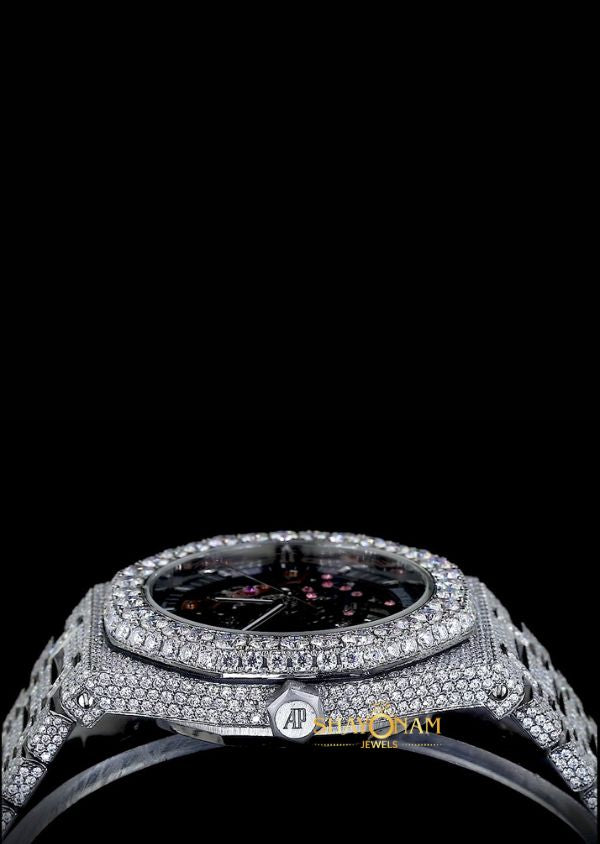 Iced Out Moissanite Diamond Luxury Watch Celebrity Hip Hop Watch For Him