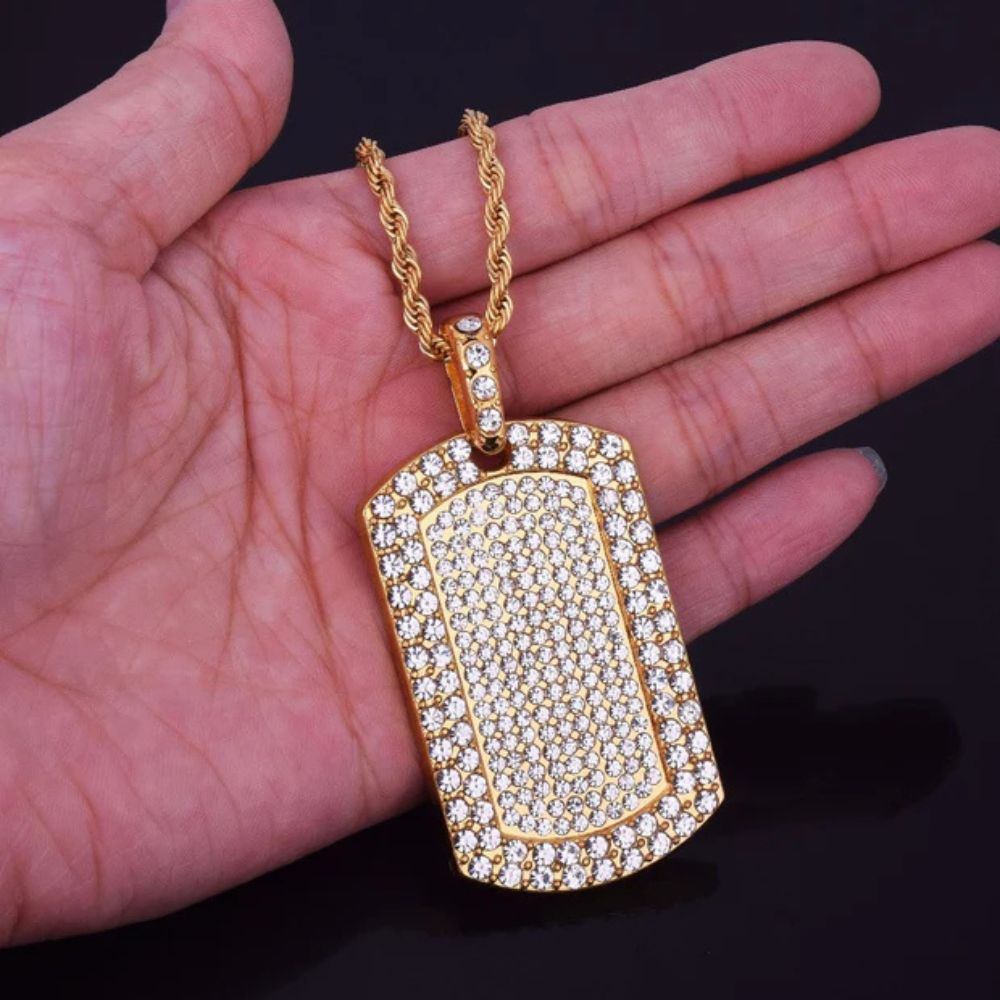 Round Cut Lab Grown Diamond Iced Out Hip Hop Pendant