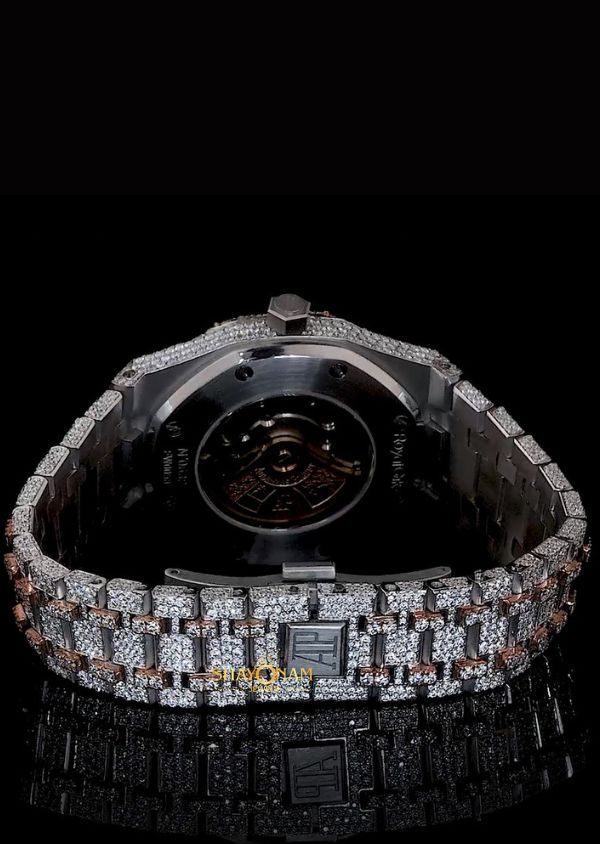 Iced Out Hip Hop Luxury Watch Royal Oak Diamond Wrist Watch