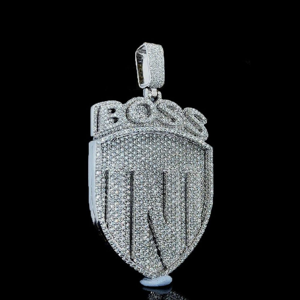 Iced Out Moissanite Diamond Boss Hip Hop Pendant