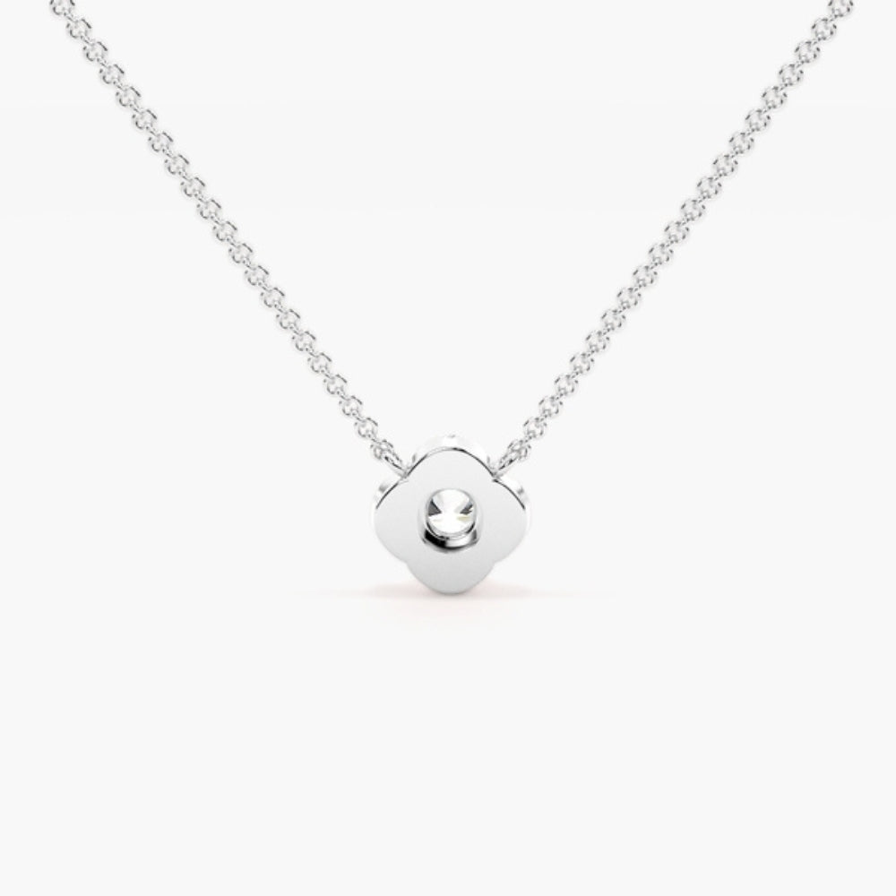 Moissanite Round Brilliant Cut Solitaire Pendant