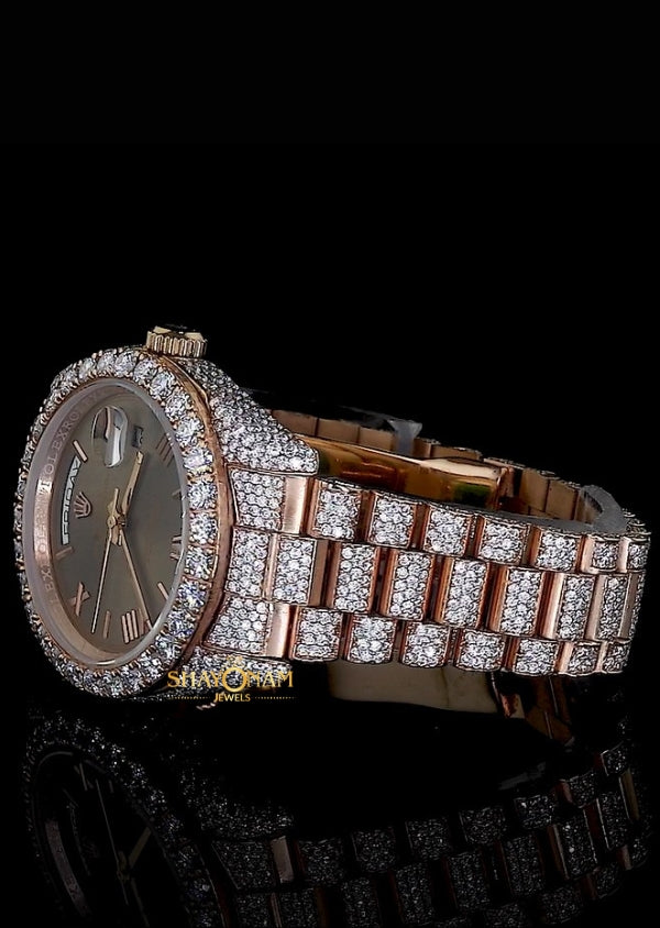 Moissanite Diamond Iced Out Hip Hop Watch For Him