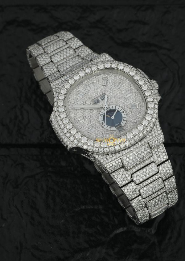 Iced Out Moissanite Diamond Men's Watches