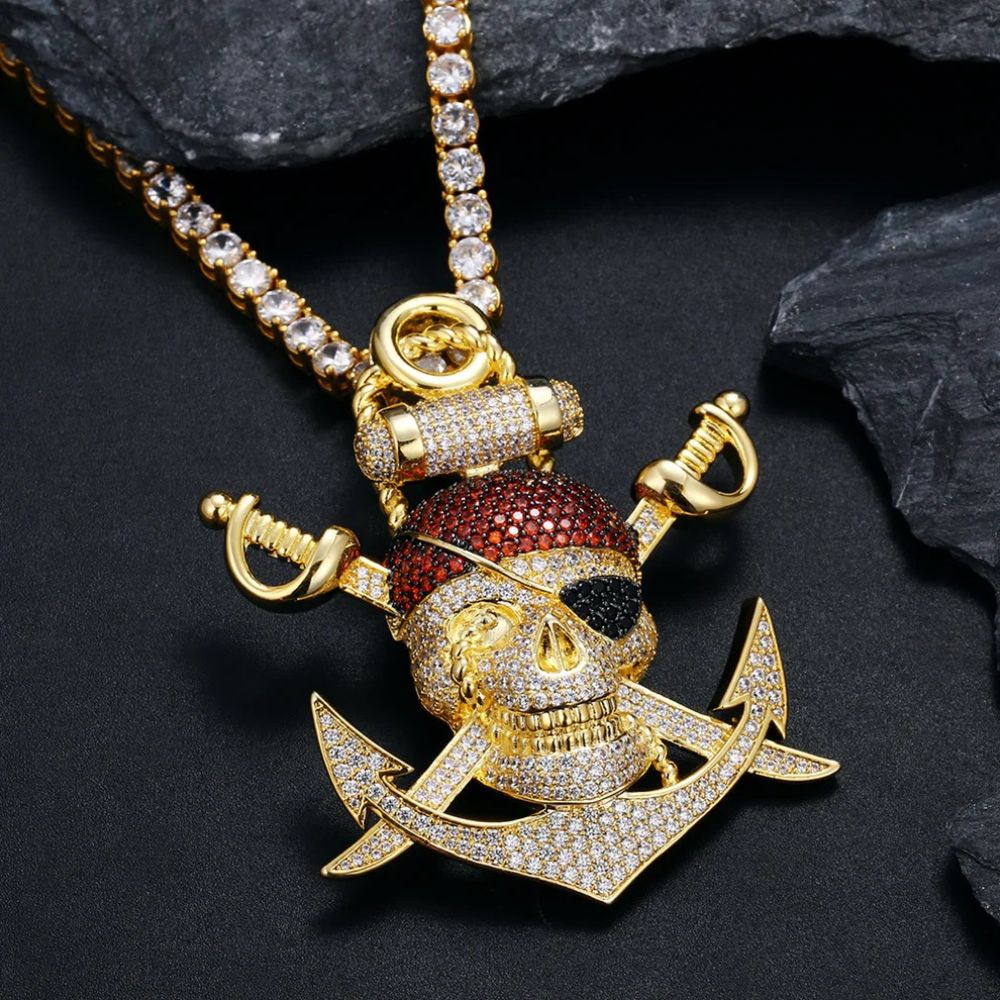 Moissanite Diamond Skull Hip Hop Pendant