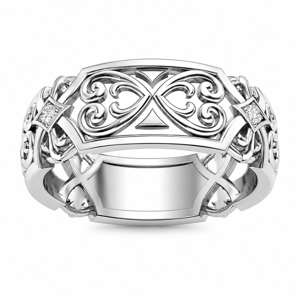 Lab Grown Diamond Round Cut Classic Men's Wedding Ring
