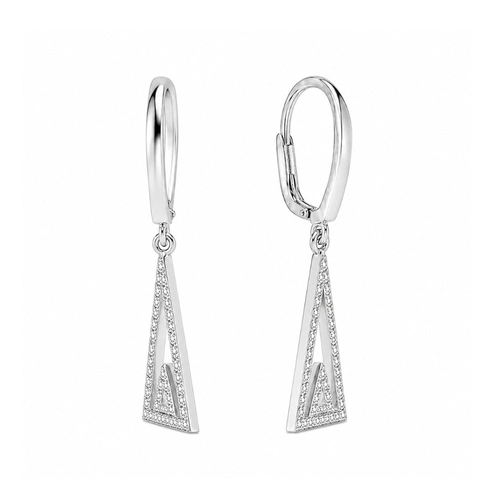 Moissanite Round Cut Classic Drop Dangle Earrings For Her