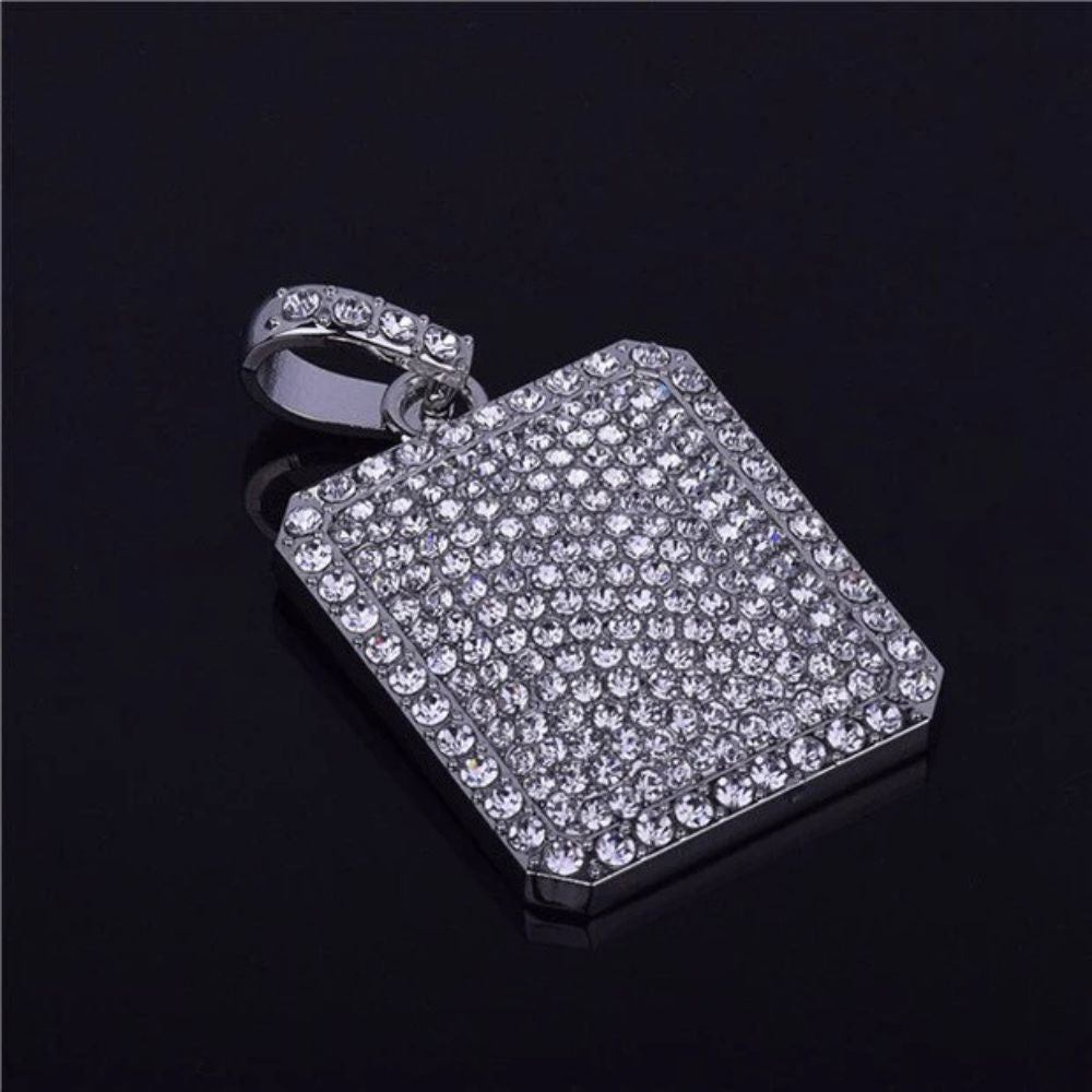 Round Cut Lab Grown Diamond Iced Out Hip Hop Pendant
