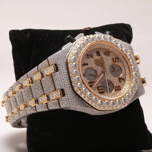 Moissanite Diamond Iced Out Luxury Wrist Watch for Men