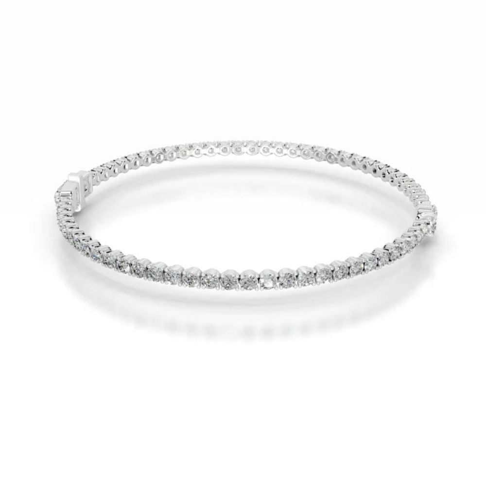 Pear & Round Cut Moissanite Tennis Bracelet For Birthday Gift