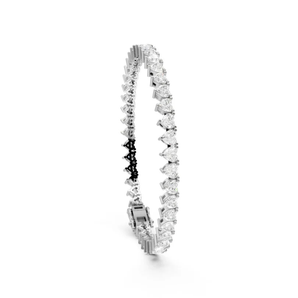 Heart Cut Moissanite Women's Tennis Bracelet