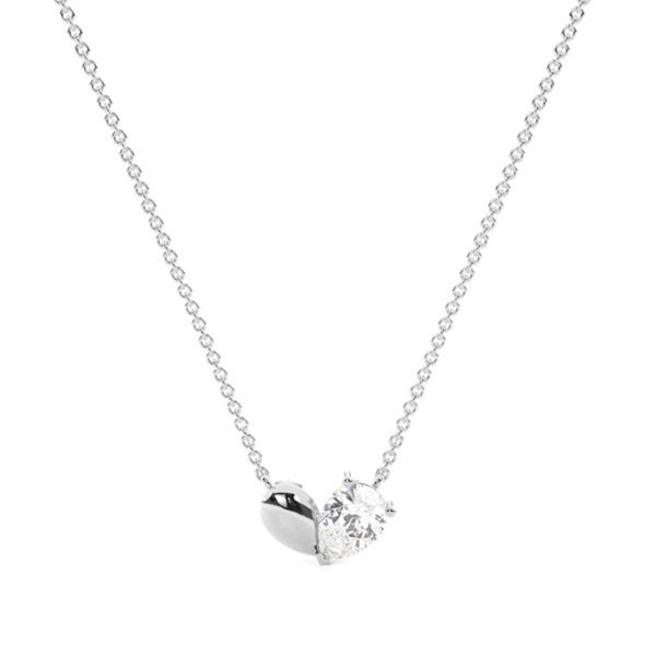Pear Cut Moissanite Solitaire Pendant