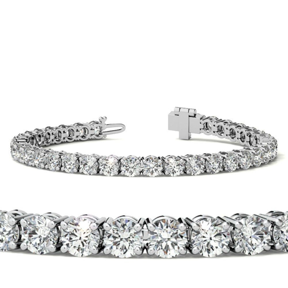 VVS1 Moissanite Round Cut Tennis Bracelet For Women