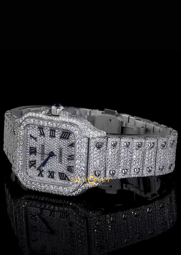 Iced Out Moissanite Diamond Hip Hop Luxury Watch