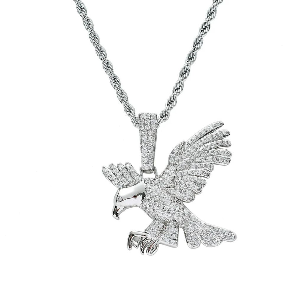 Iced Out Moissanite Eagle Hip Hop Pendant