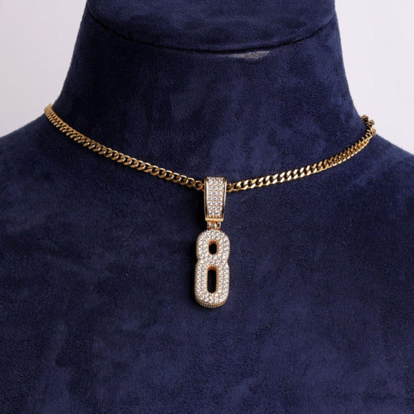 Lab Grown Diamond Round Cut Flooded Iced Pendant For Men