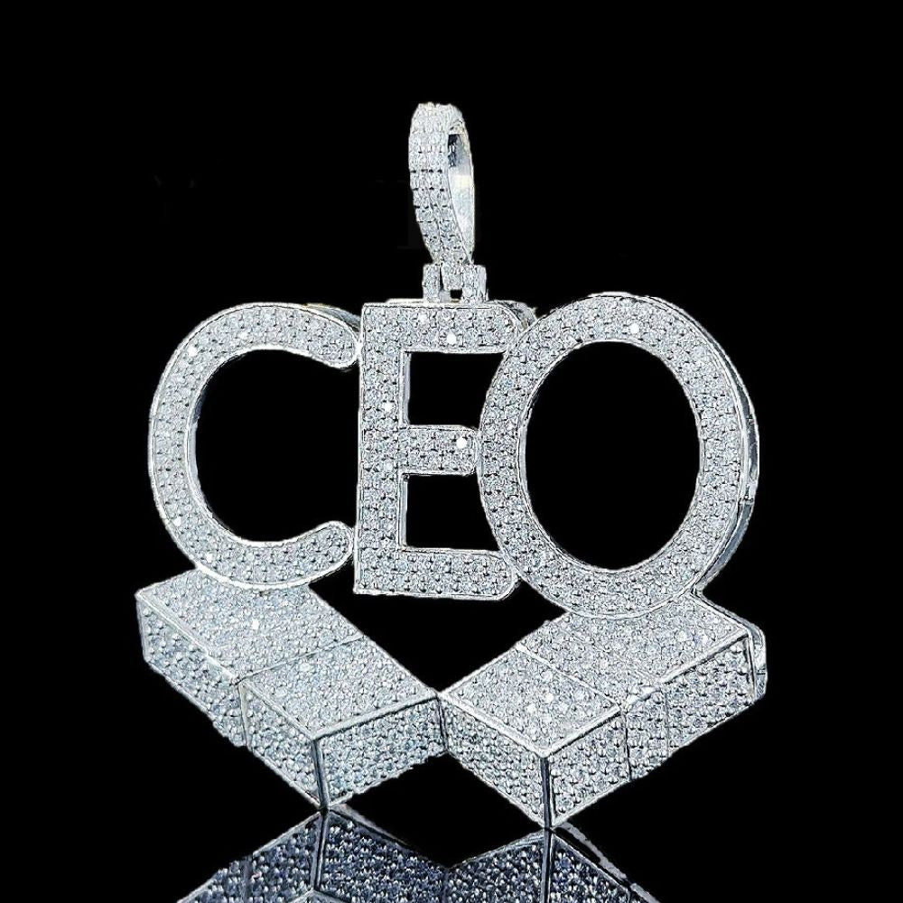 Moissanite Iced Out CEO Custom Letter Hip Hop Pendant