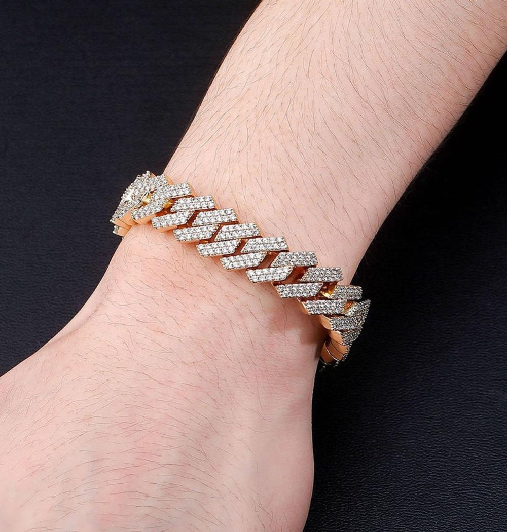 Moissanite Iced Out Classic Hip Hop Bracelet