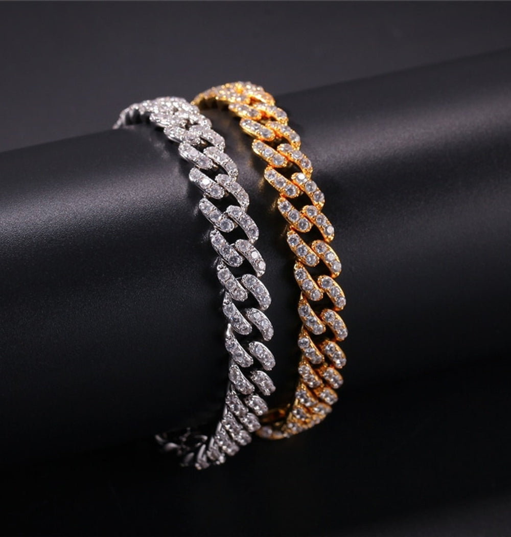 Round Cut Moissanite Classic Hip Hop Bracelet