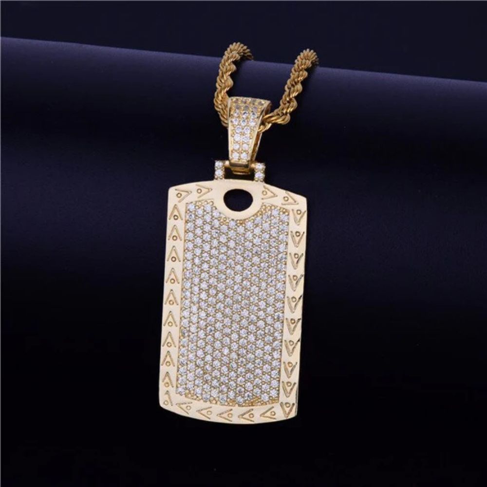 Lab Grown Diamond Round Cut Flooded Iced Pendant
