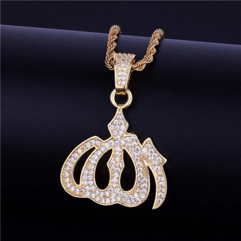 Lab Grown Diamond Round Cut Micro Pave Pendant For Men