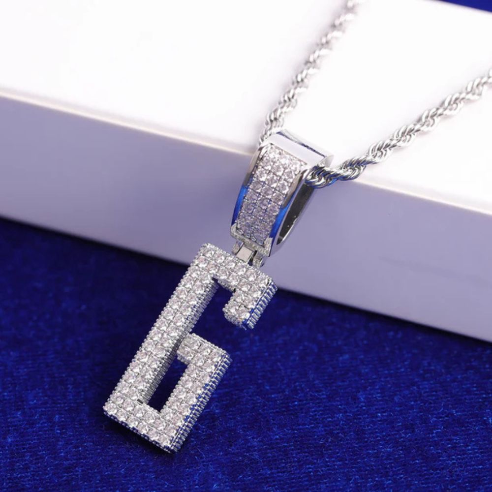 Round Cut Lab Grown Diamond Iced Out Hip Hop Pendant