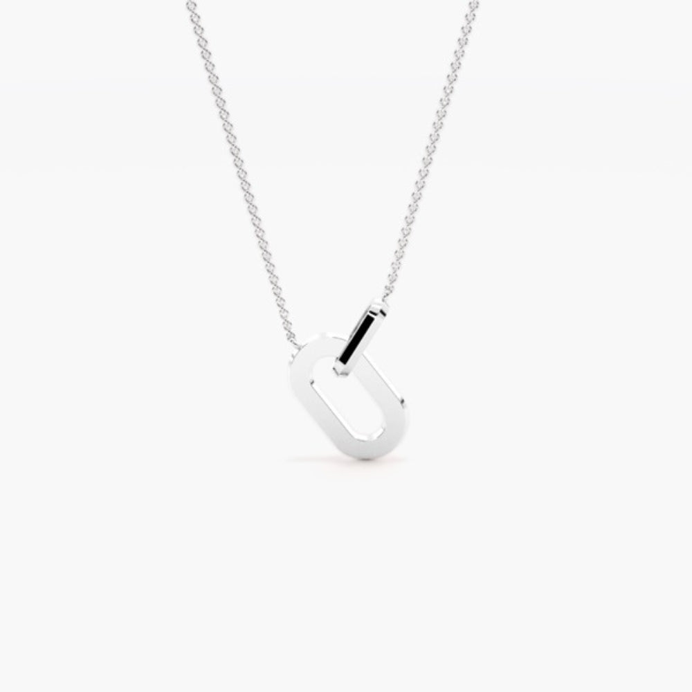 Colorless Round Cut Bezel Set Moissanite Pendant