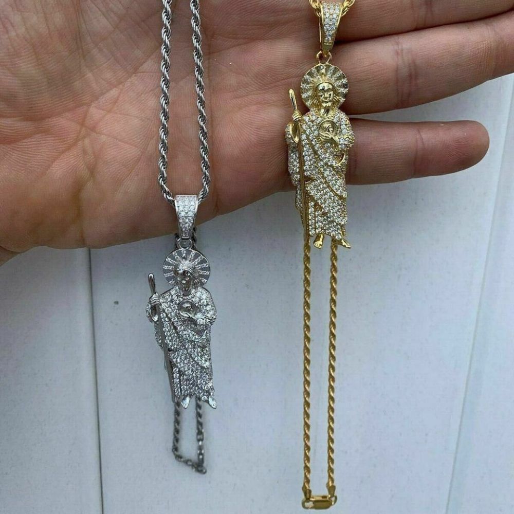 Iced Out Men's Pendant Moissanite Jude Hip Hop Pendant