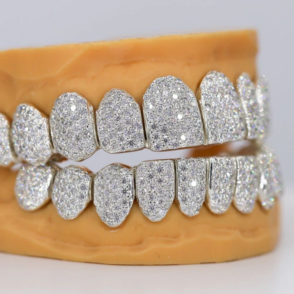 Colorless Moissanite Iced Out Luxury Hip Hop Grillz