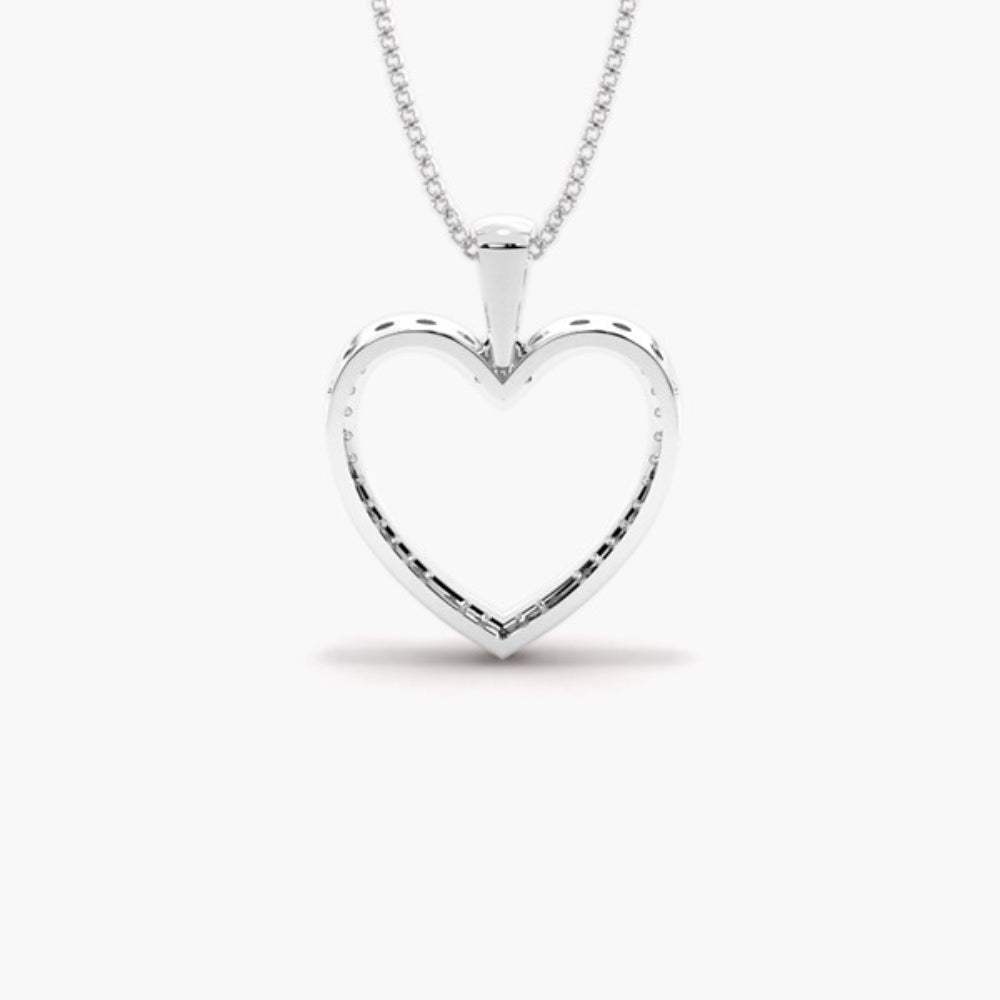 Round Brilliant Cut Moissanite Pave Set Pendant