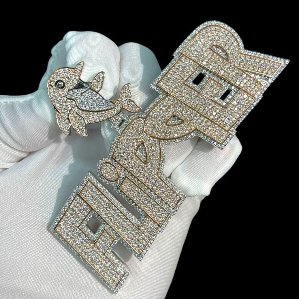 Moissanite Diamond Iced Out Awesome Hip Hop Pendant