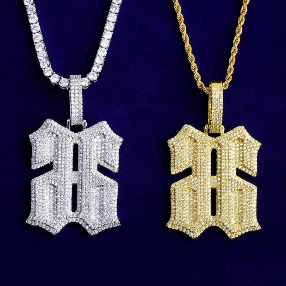 Round Cut Lab Grown Diamond Iced Out Hip Hop Pendant
