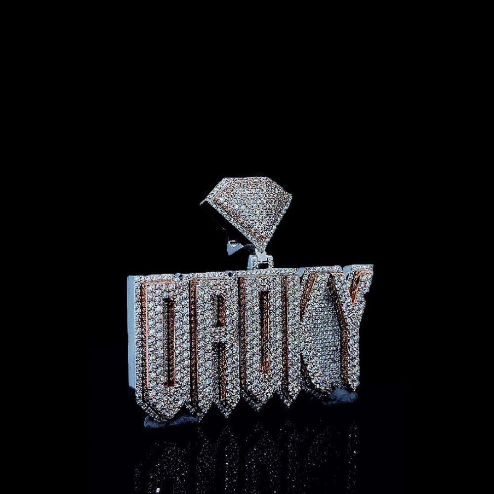 Iced Out Moissanite Diamond Dorky Hip Hop Pendant