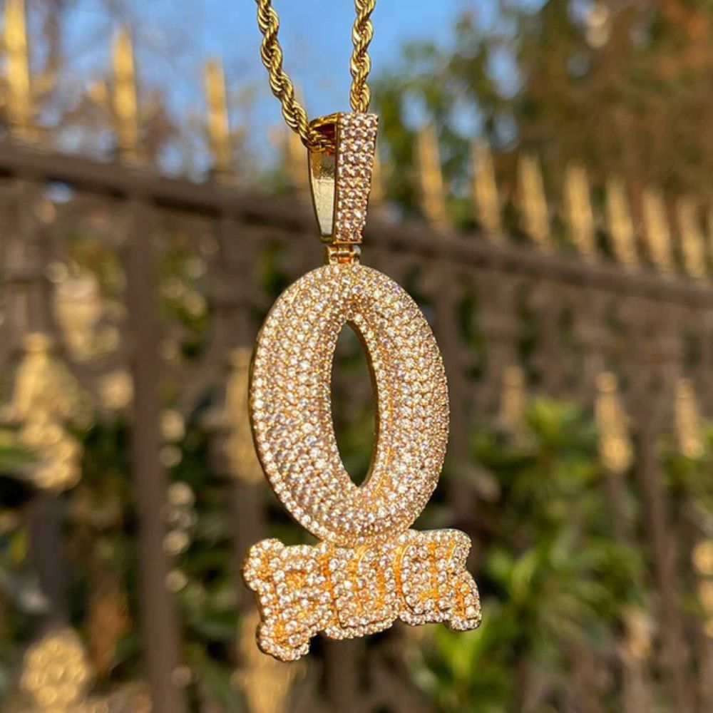 Lab Grown Diamond Round Cut Hip Hop Pendant For Men