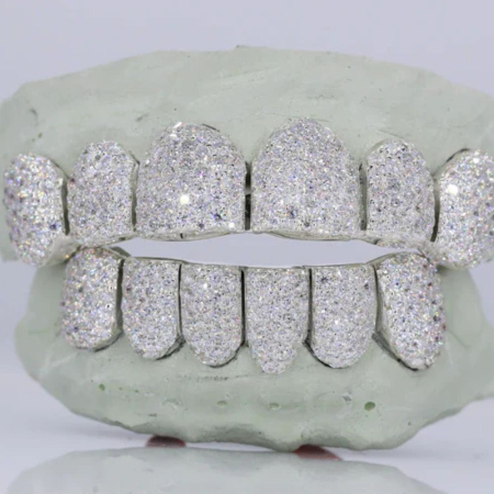 Moissanite 6 On 6 Iced Out Hip Hop Grillz