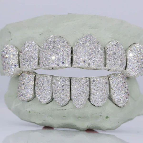 Moissanite 6 On 6 Iced Out Hip Hop Grillz