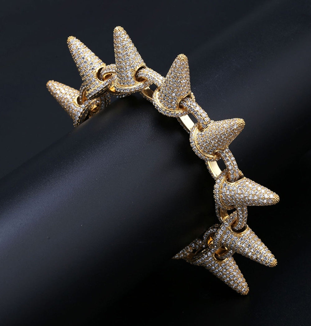 Round Cut Moissanite Iced Out Classic Hip Hop Bracelet