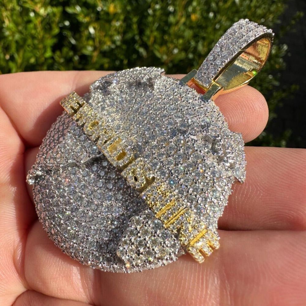 Iced Out Moissanite The World Is Mine Hip Hop Pendant