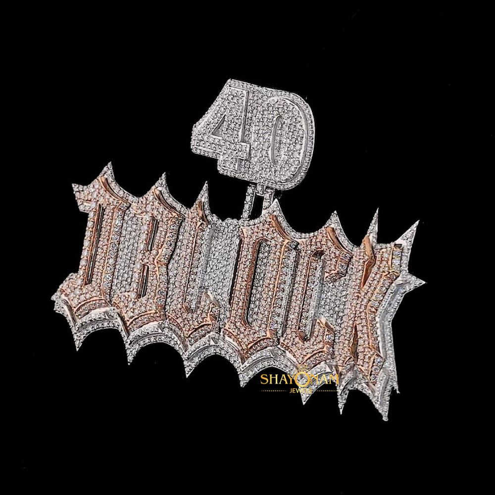 Custom Letter Iced Out Moissanite Diamond Hip Hop Pendant