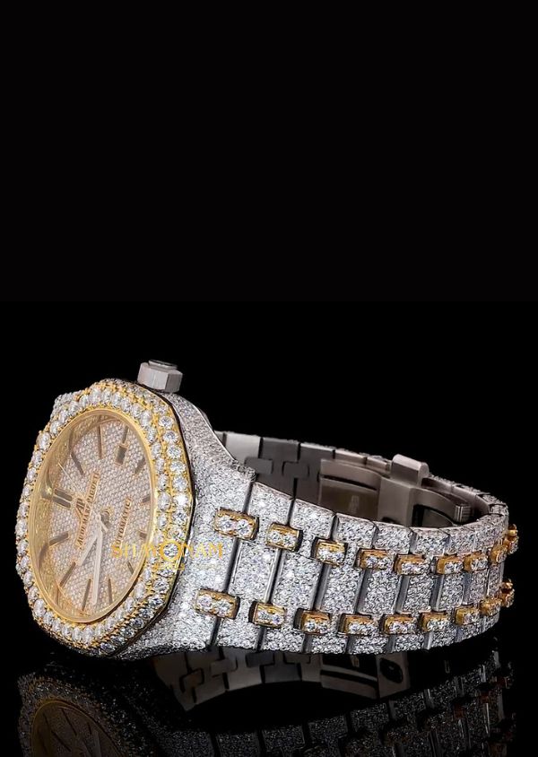 Iced Out Moissanite Diamond Hip Hop Luxury Watch For Men's