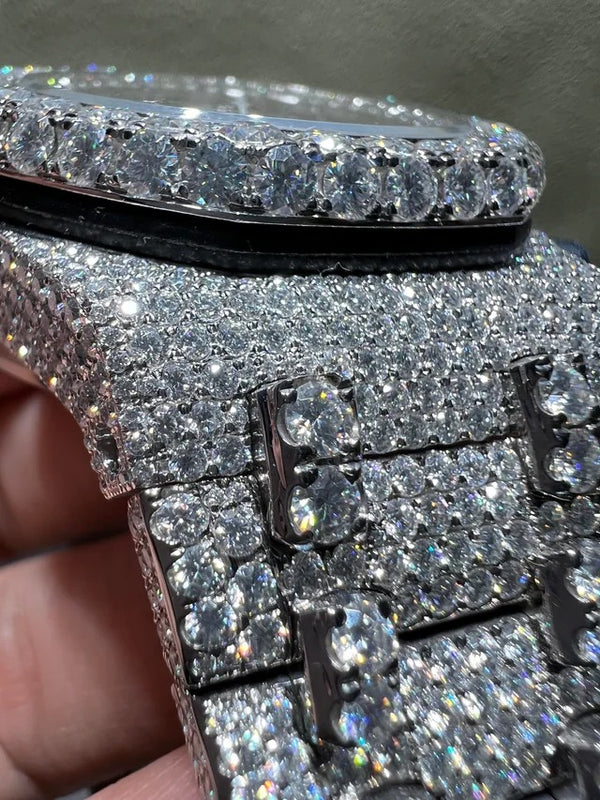 Fully Iced Out Luxury Hip Hop Diamond Watch for Men's