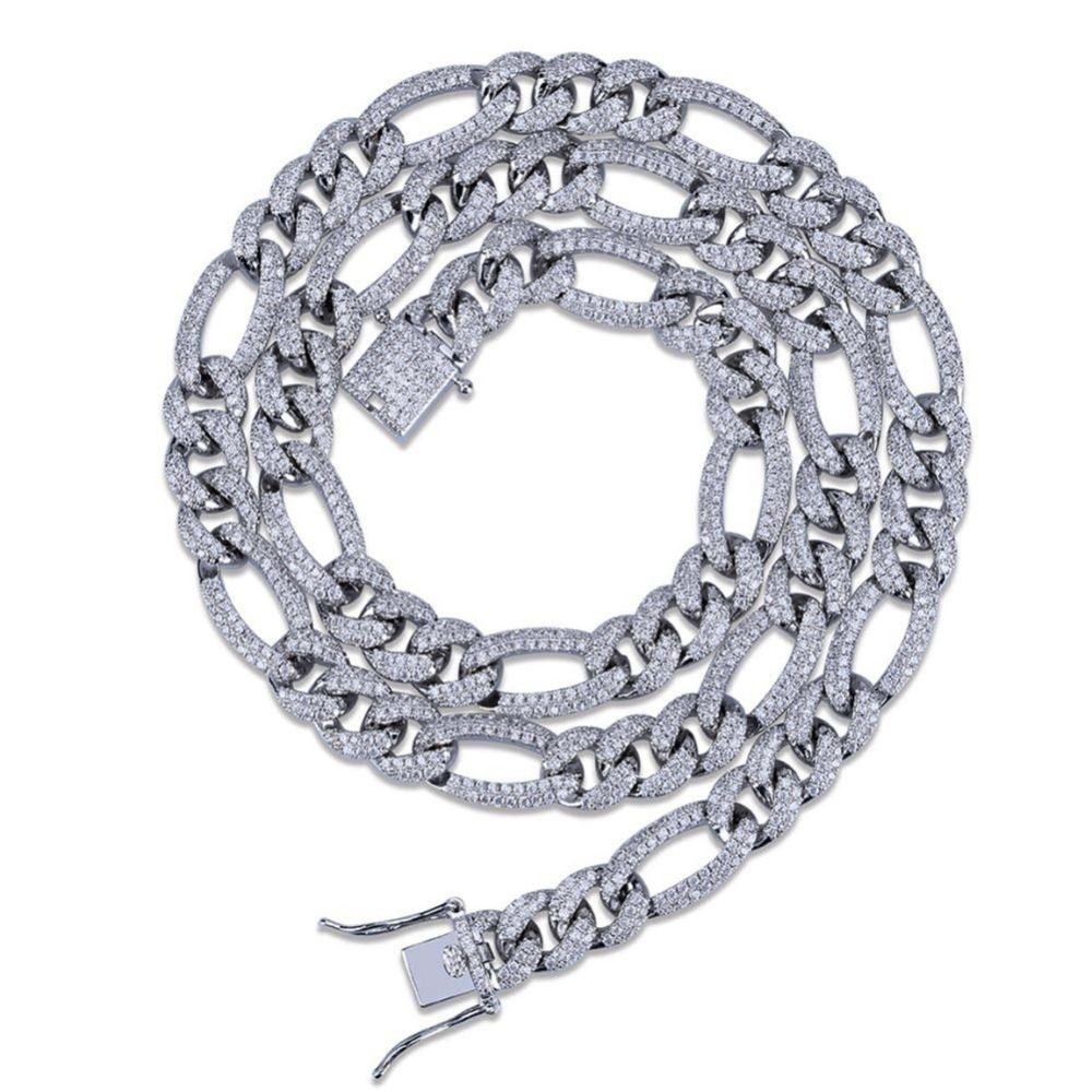 Round Cut Lab Grown Diamond Iced Out Hip Hop Chain